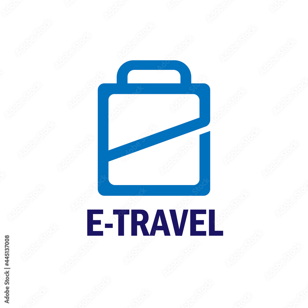 E travel letter design logo business vector E travel letter design logo business vector