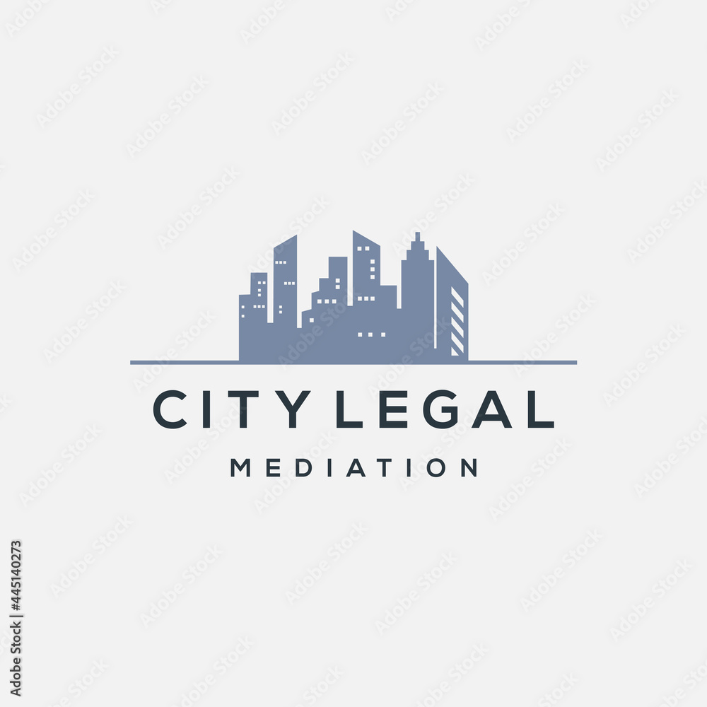 Apartment, Real Estate, Cityscape, City Skyline logo design