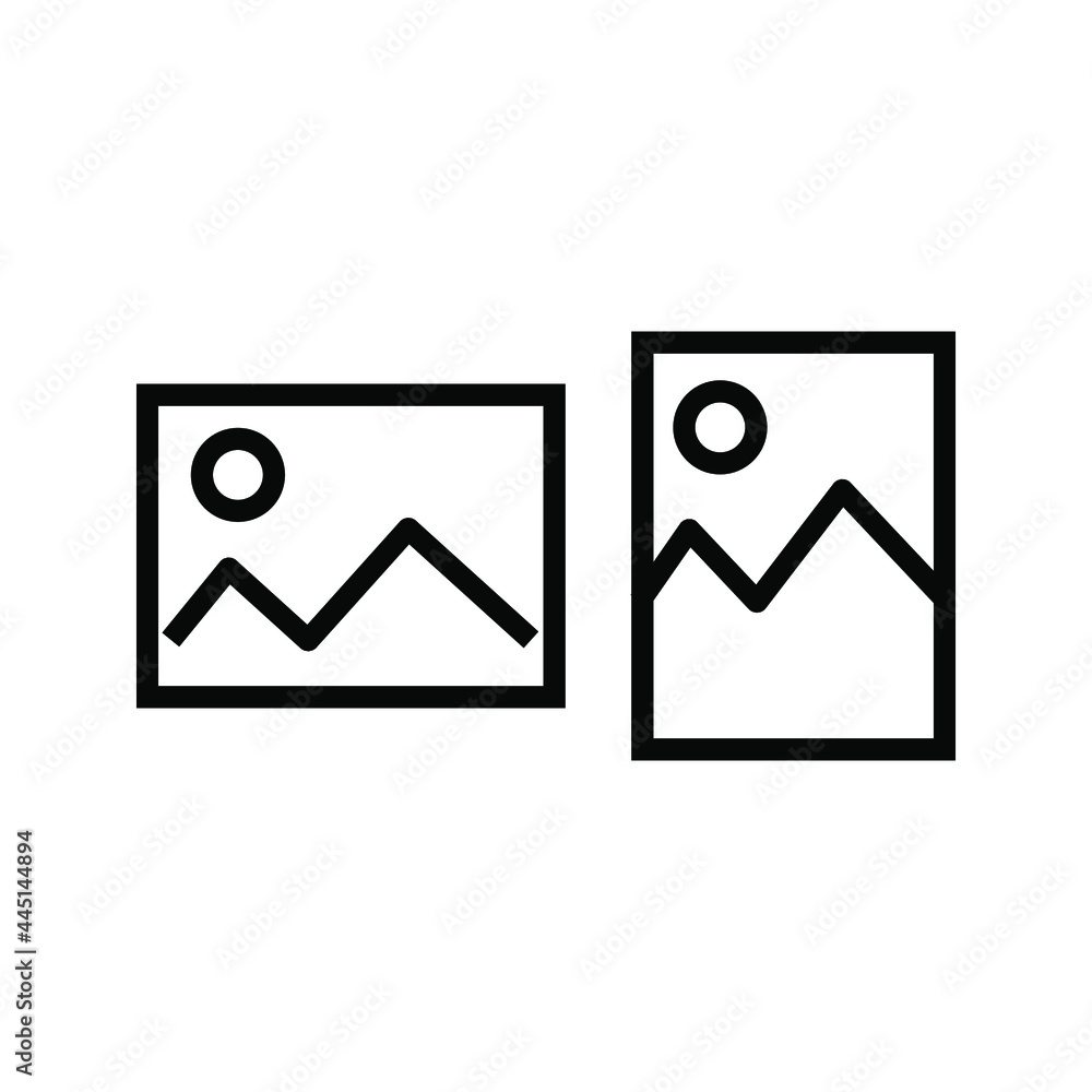 simple flat icon illustration image, photo, gallery photo file. simple flat icon illustration image, photo, gallery photo file.