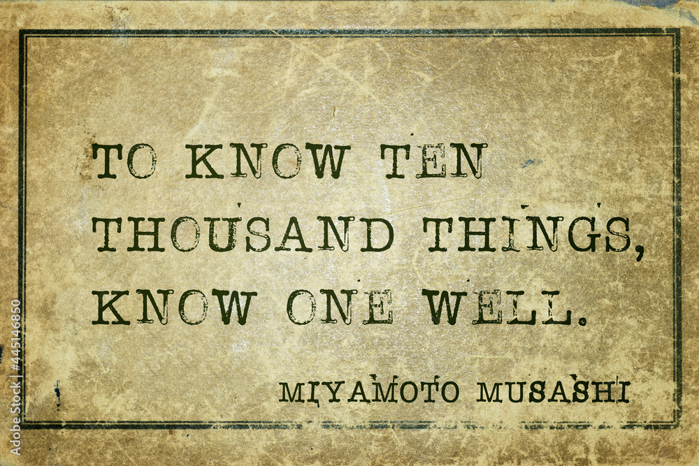 know one well Musashi