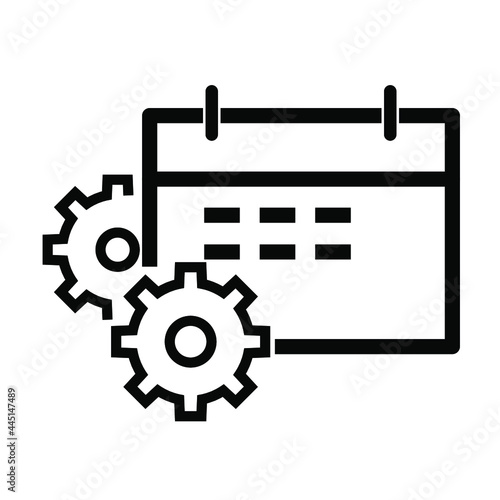 Calendar vector icon. isolated for graphic and web design.