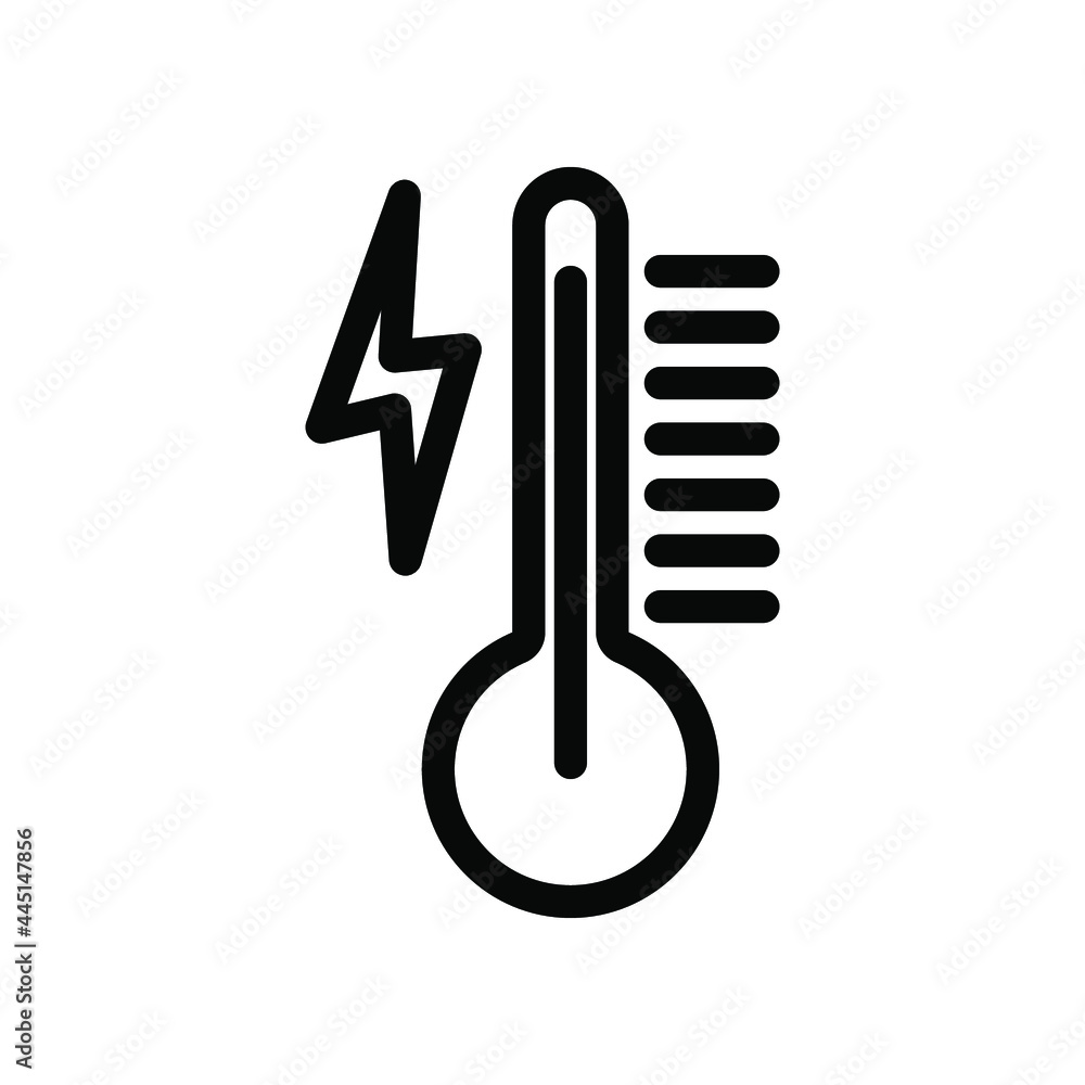 thermometer icon in trendy flat design. Editable lines. EPS 10. thermometer icon in trendy flat design. Editable lines. EPS 10.