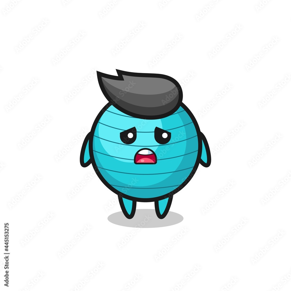 disappointed expression of the exercise ball cartoon disappointed expression of the exercise ball cartoon