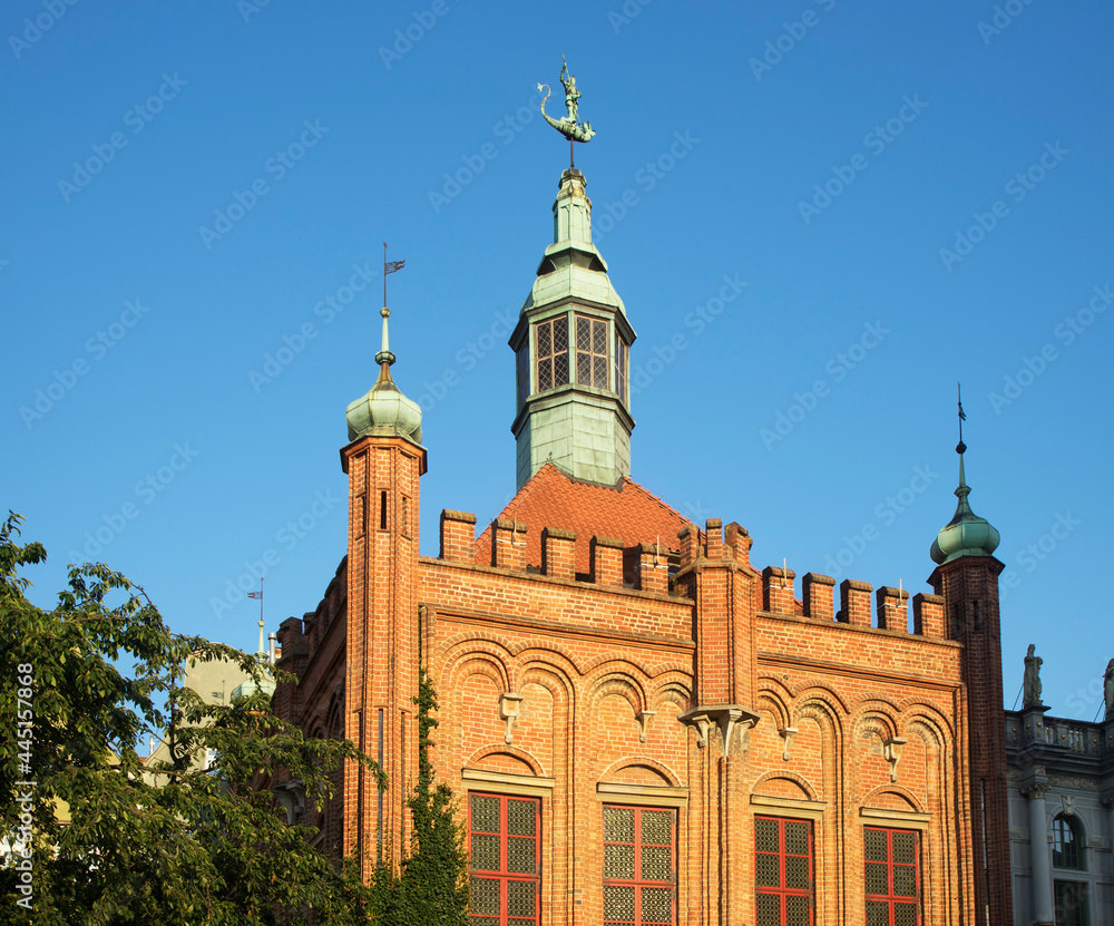 Mansion of Brotherhood of St. George in Gdansk. Poland