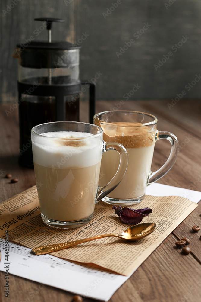 cappuccino and lavender cappuccino and lavender