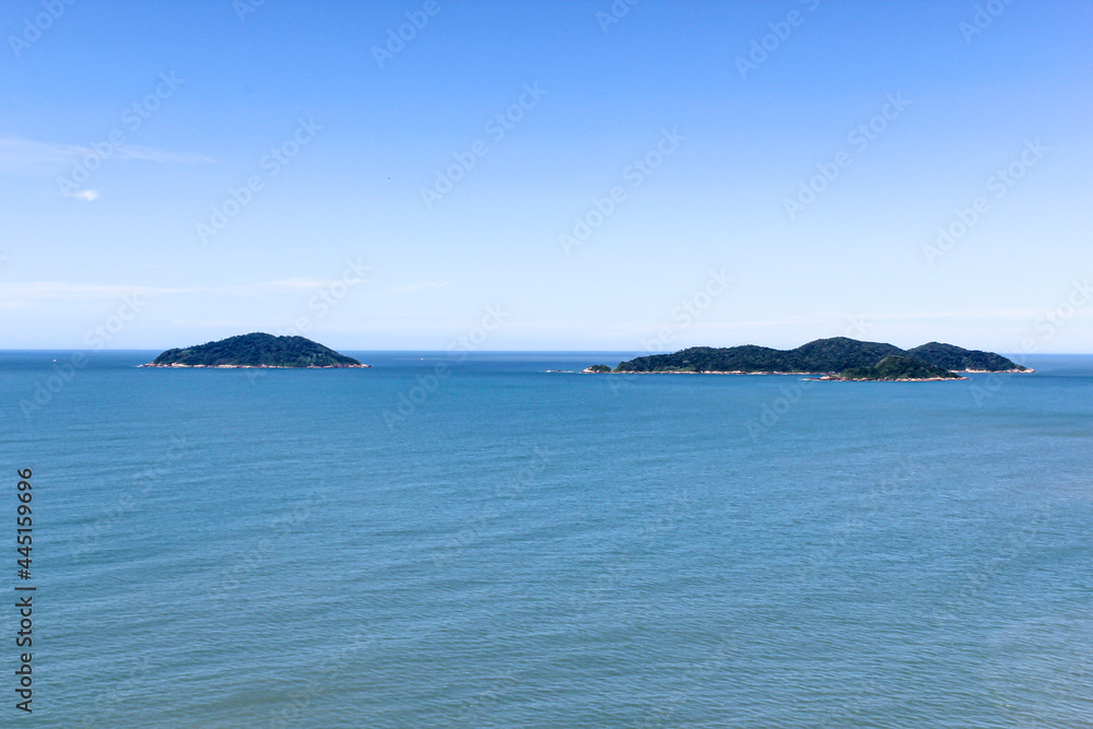 Two little islands in the south of Florianopolis, Santa Catarina, Brazil