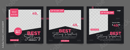 Best selling product social media banner template