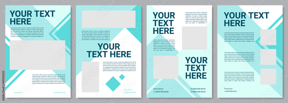 Industry service modern brochure template. Flyer, booklet, leaflet print, cover design with copy space. Your text here. Vector layouts for magazines, annual reports, advertising posters