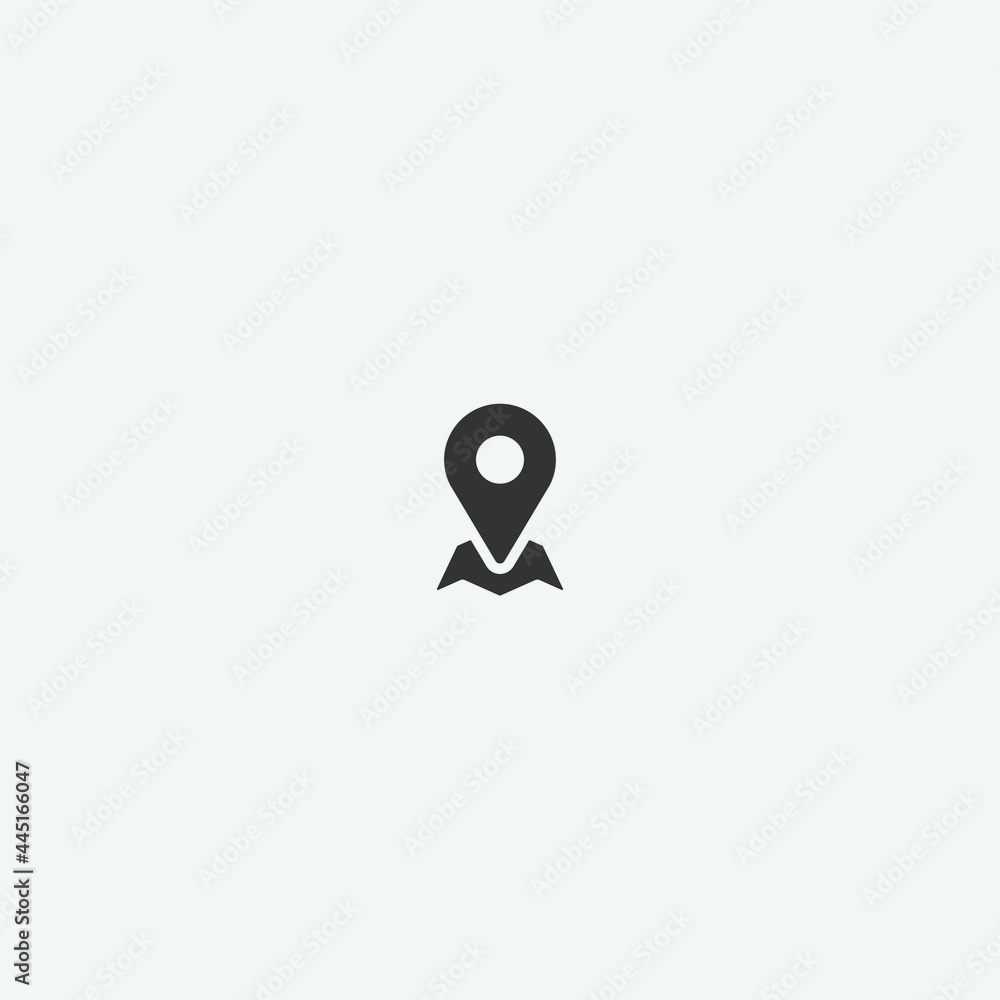 Map vector icon illustration sign Map vector icon illustration sign