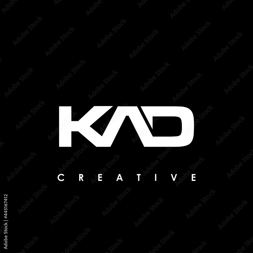 KAD Letter Initial Logo Design Template Vector Illustration