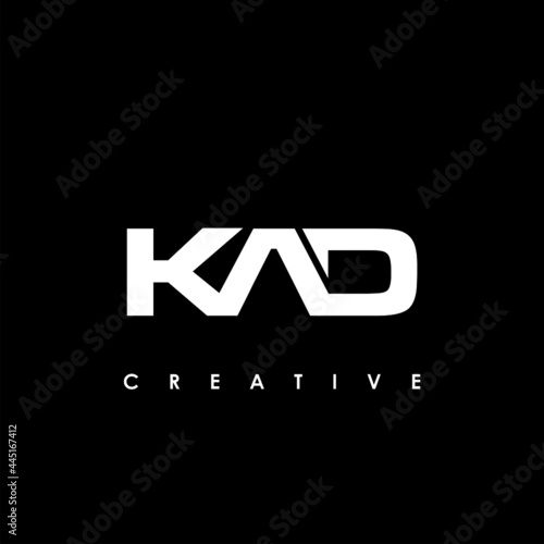 KAD Letter Initial Logo Design Template Vector Illustration photo