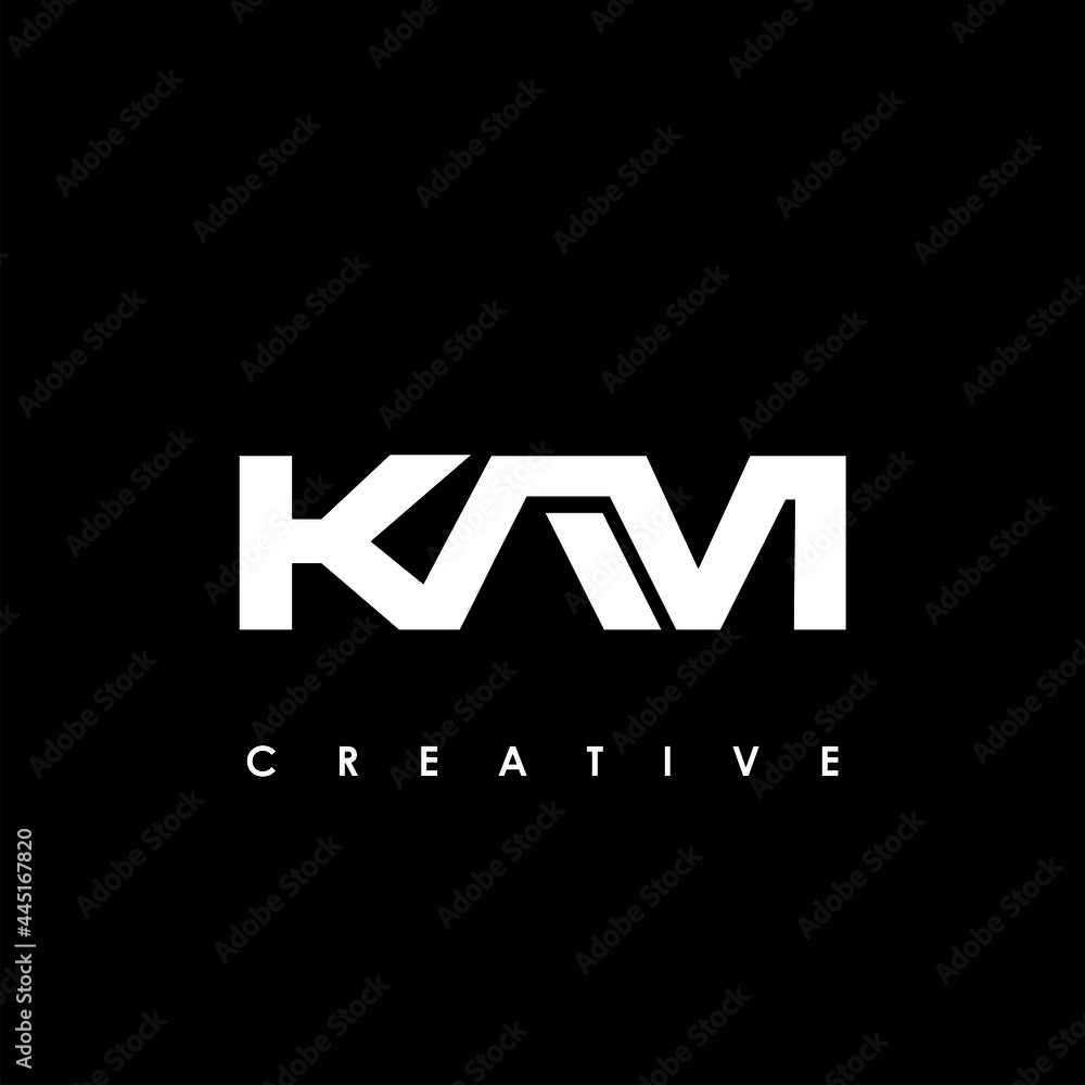 KAM Letter Initial Logo Design Template Vector Illustration