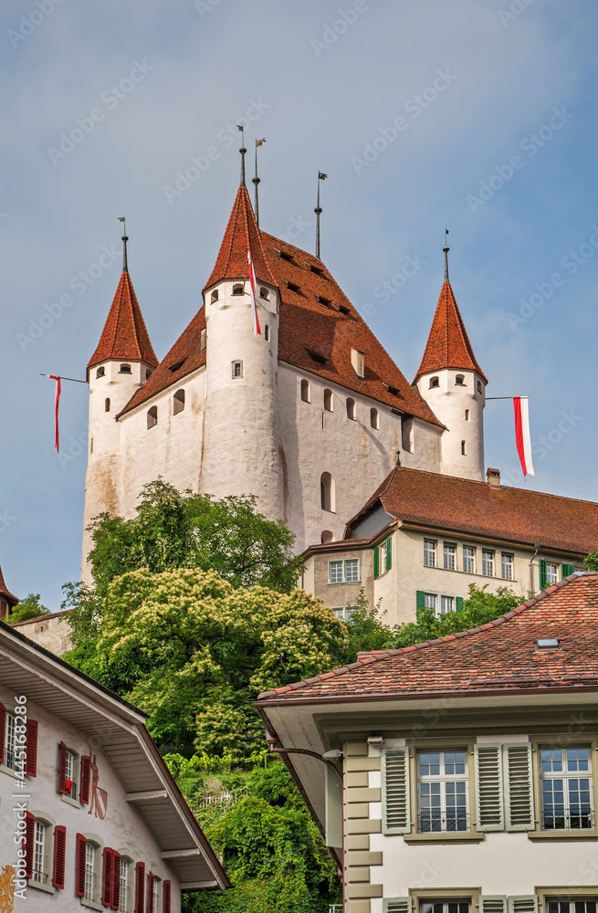 View of castle in Thun. Switzerland
