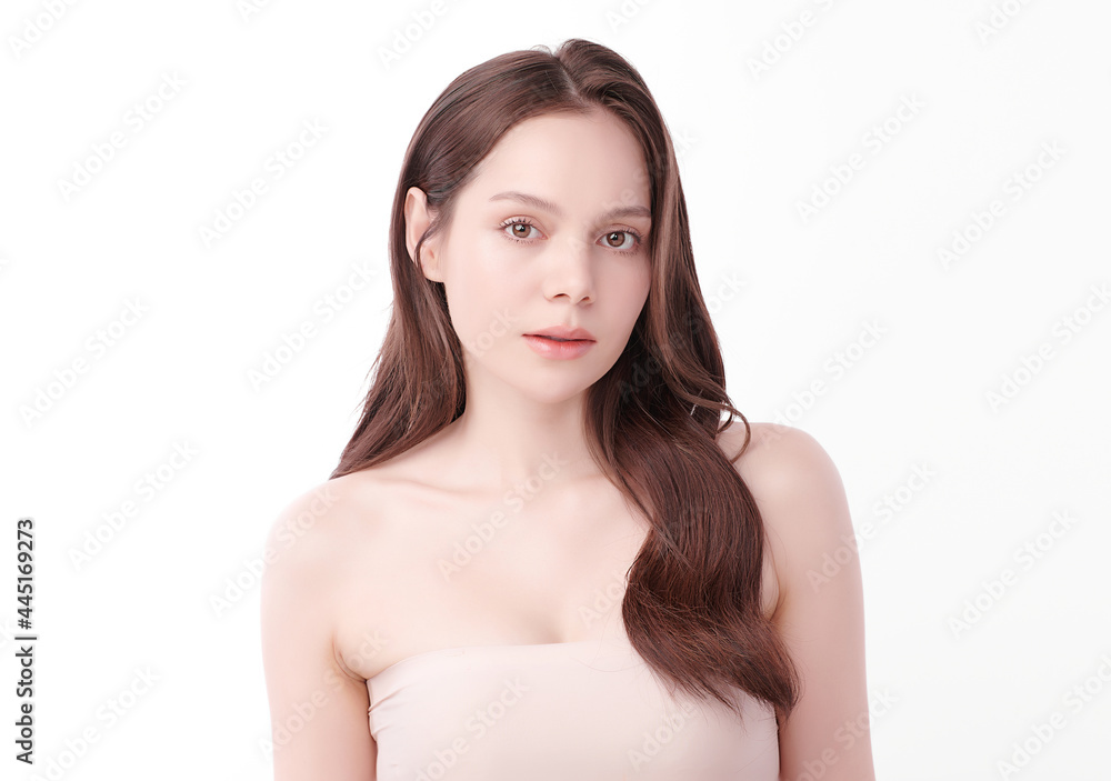 Beautiful young asian woman with clean fresh skin on white background, Face care, Facial treatment, Cosmetology, beauty and spa, Asian women portrait. Beautiful young asian woman with clean fresh skin on white background, Face care, Facial treatment, Cosmetology, beauty and spa, Asian women portrait.