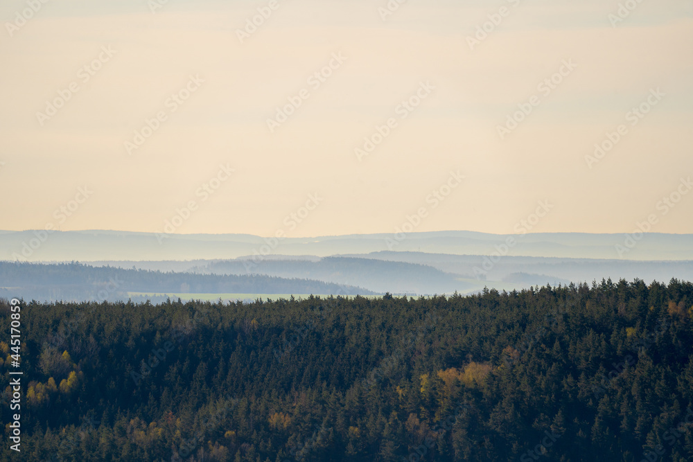 Fototapeta premium Nebel im Morgengrauen