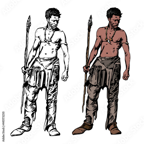 CRO-magnon, the young man (Homo sapiens).