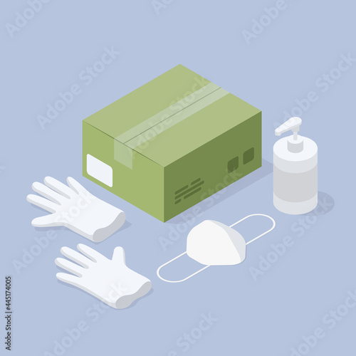 Safe Delivery Isometric Illustration