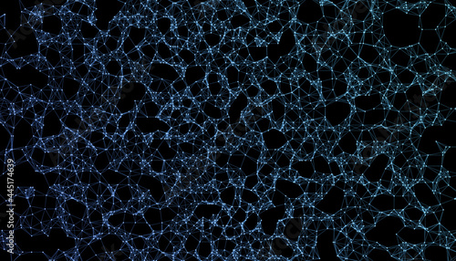 sfondo, rete, connessioni, molecole © xyz+