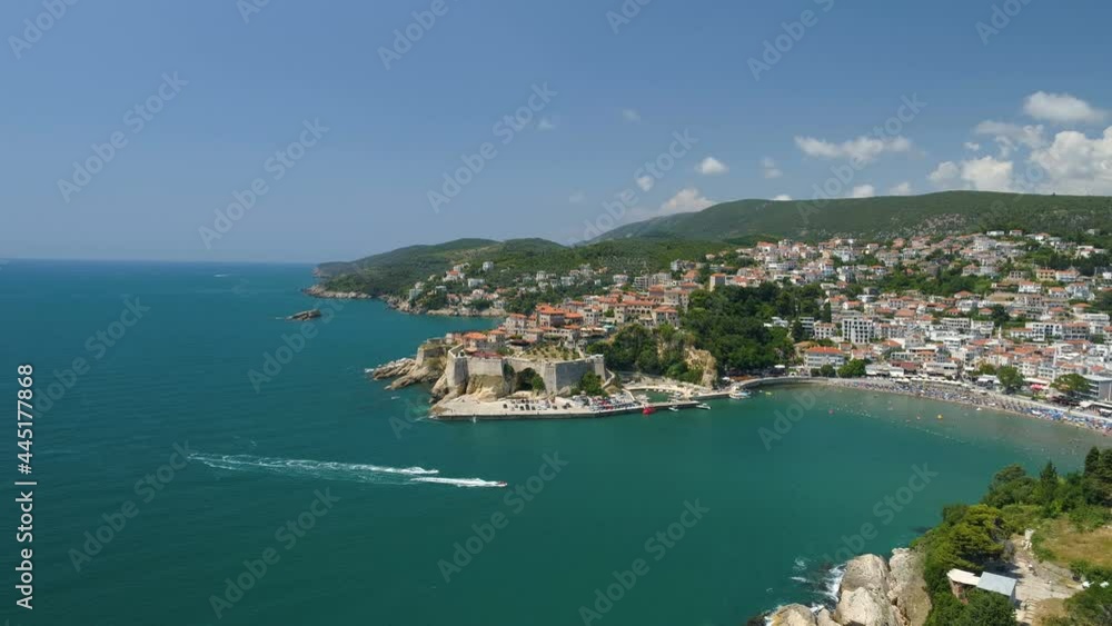 Aerial view of the old city of Ulcinj Aerial view of the old city of Ulcinj