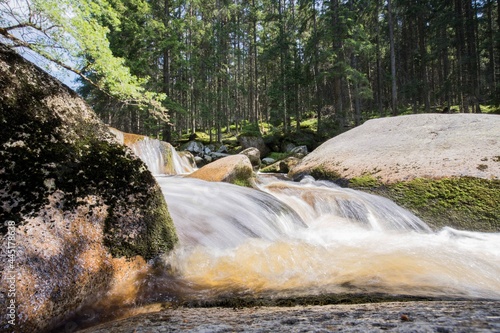 Fototapeta Naklejka Na Ścianę i Meble -  River Vydra in Czech Mountains