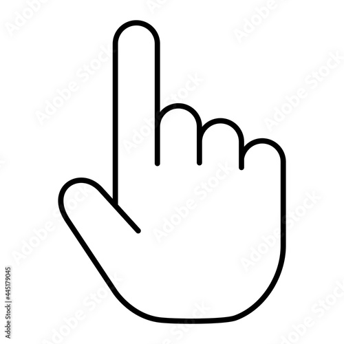 Vector Finger Outline Icon Design