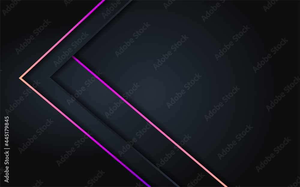 Abstract dark background with color full line
