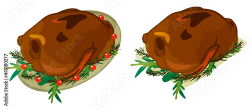 Roast turkey illustration for the event