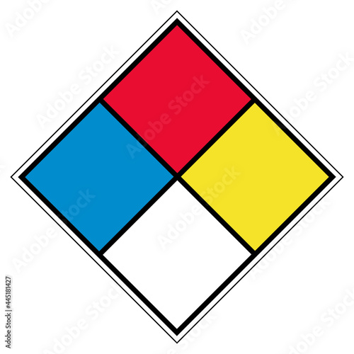 NFPA Blank Symbol Sign, Vector Illustration, Isolate On White Background Label. EPS10