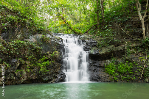 Ton Rak Sai Waterfall is in Namtok Sam Lan National Park  Saraburi Thailand 