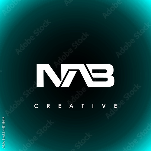 NAB Letter Initial Logo Design Template Vector Illustration