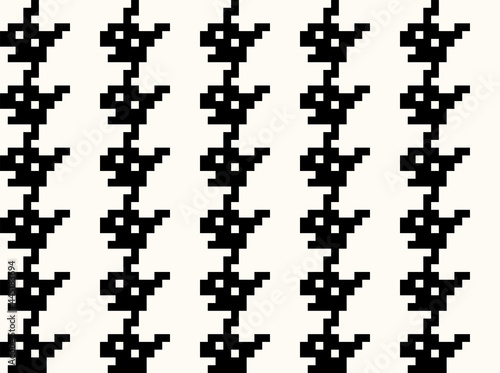 Abstract seamless pattern tetris figures. Vector illustration.
