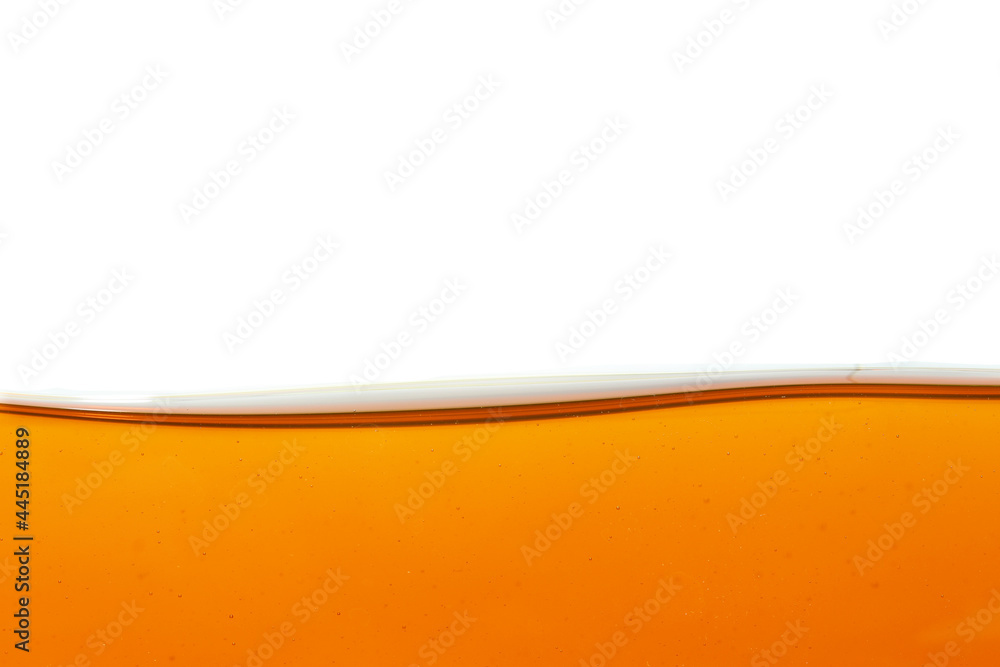 Wave of oil viscosity and air bubbles inside oil isolated on white background. Wave of oil viscosity and air bubbles inside oil isolated on white background.