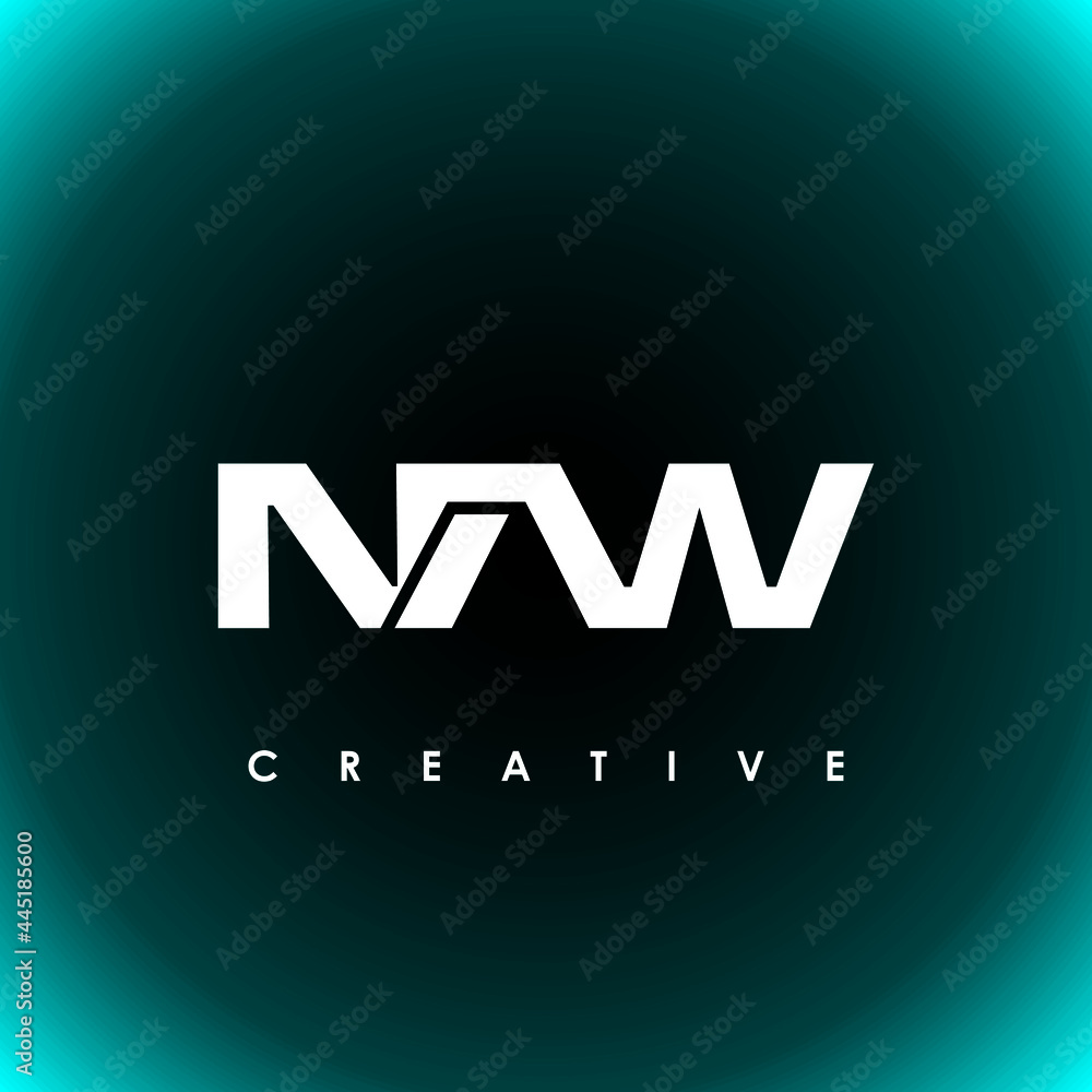 NAW Letter Initial Logo Design Template Vector Illustration NAW Letter Initial Logo Design Template Vector Illustration