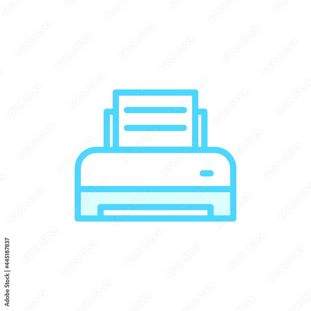 Illustration Vector graphic of printer icon. Fit for printout, office, document, inkjet etc. Illustration Vector graphic of printer icon. Fit for printout, office, document, inkjet etc.