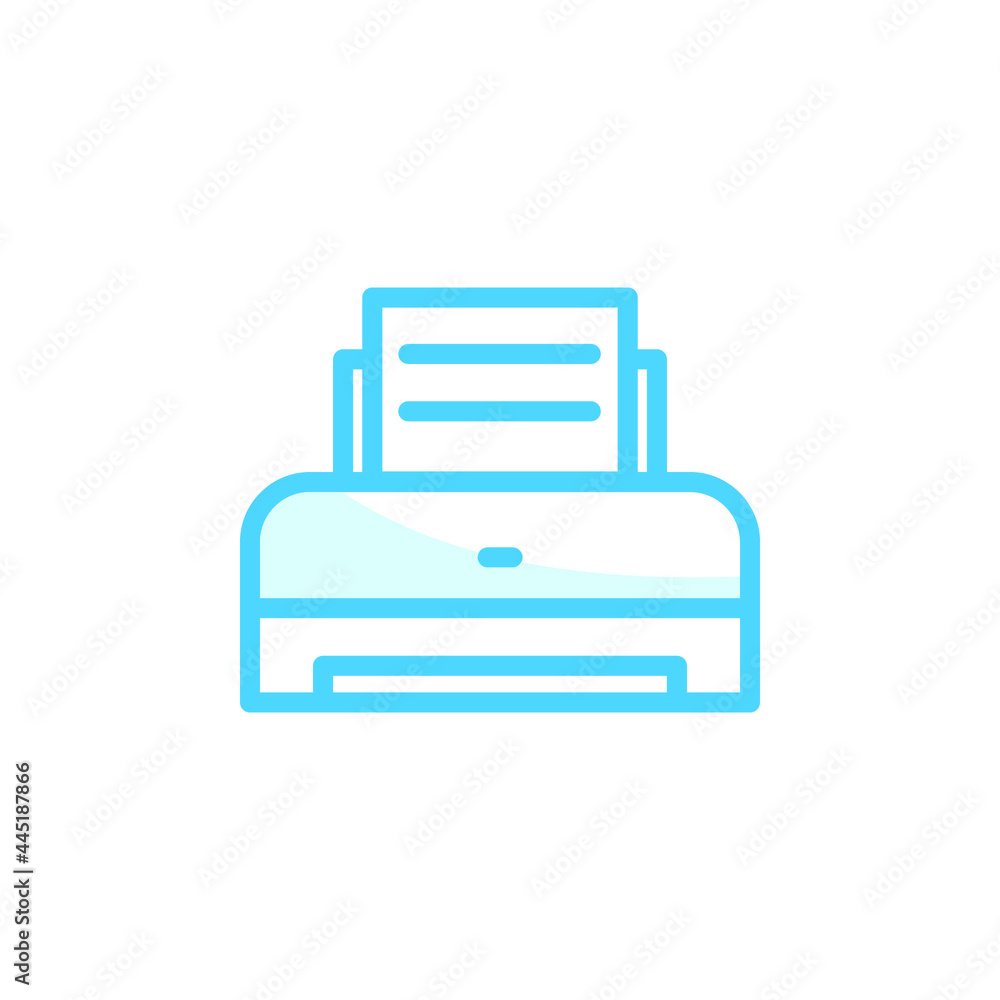 Illustration Vector graphic of printer icon. Fit for printout, office, document, inkjet etc. Illustration Vector graphic of printer icon. Fit for printout, office, document, inkjet etc.