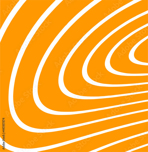 Vector graphic element yellow square with spiral lines for decoration