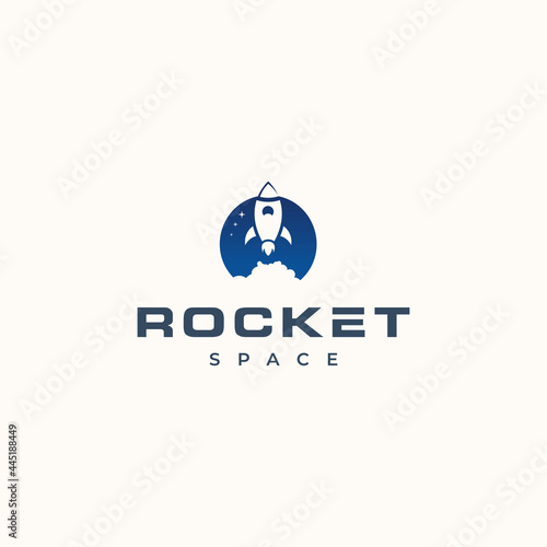 Rocket logo vector
