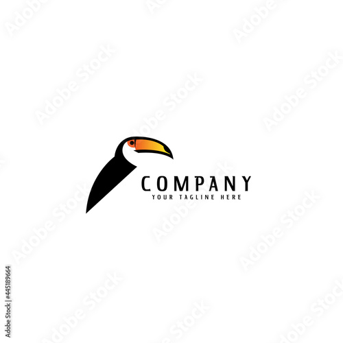 toucan bird logo design. logo template