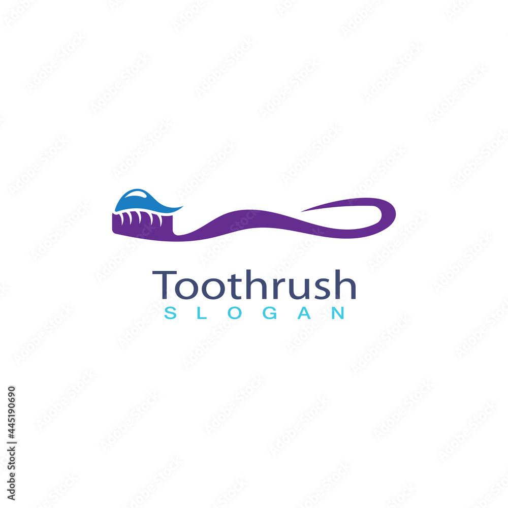Tooth brush with toothpaste icon trendy silhouette modern style design Tooth brush with toothpaste icon trendy silhouette modern style design