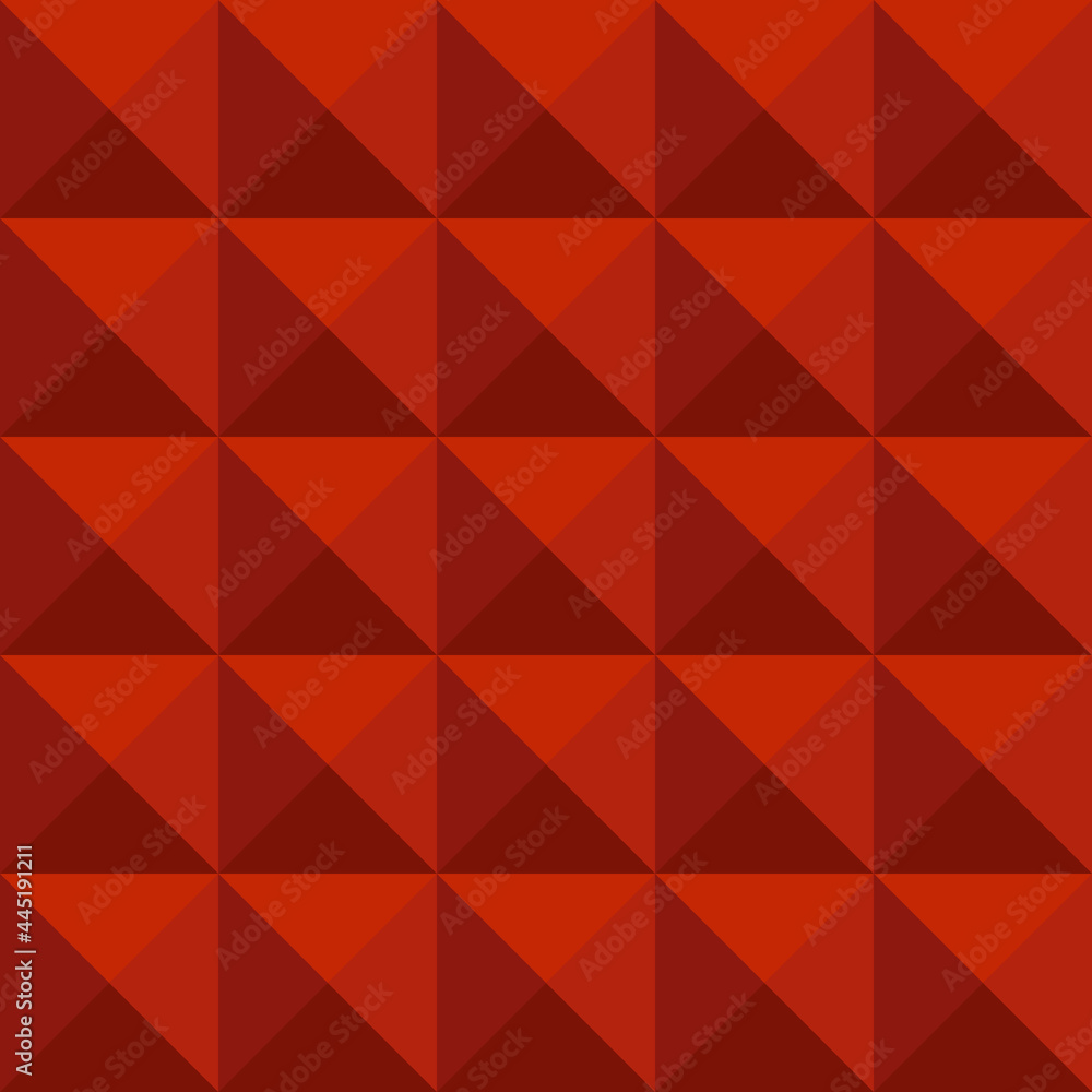 Abstract geometric seamless pattern with red triangles tiles. Vector cube backgrounds. Minimal style. Abstract geometric seamless pattern with red triangles tiles. Vector cube backgrounds. Minimal style.