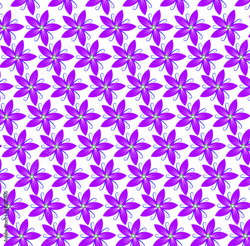 seamless pattern with flowers
