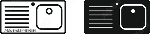 kitchen sink icon , vector