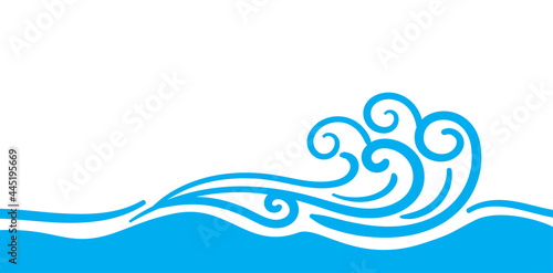 water waves ocean graphic, water ripples light blue and copy space, ocean sea surface for banner background, aqua flowing graphic