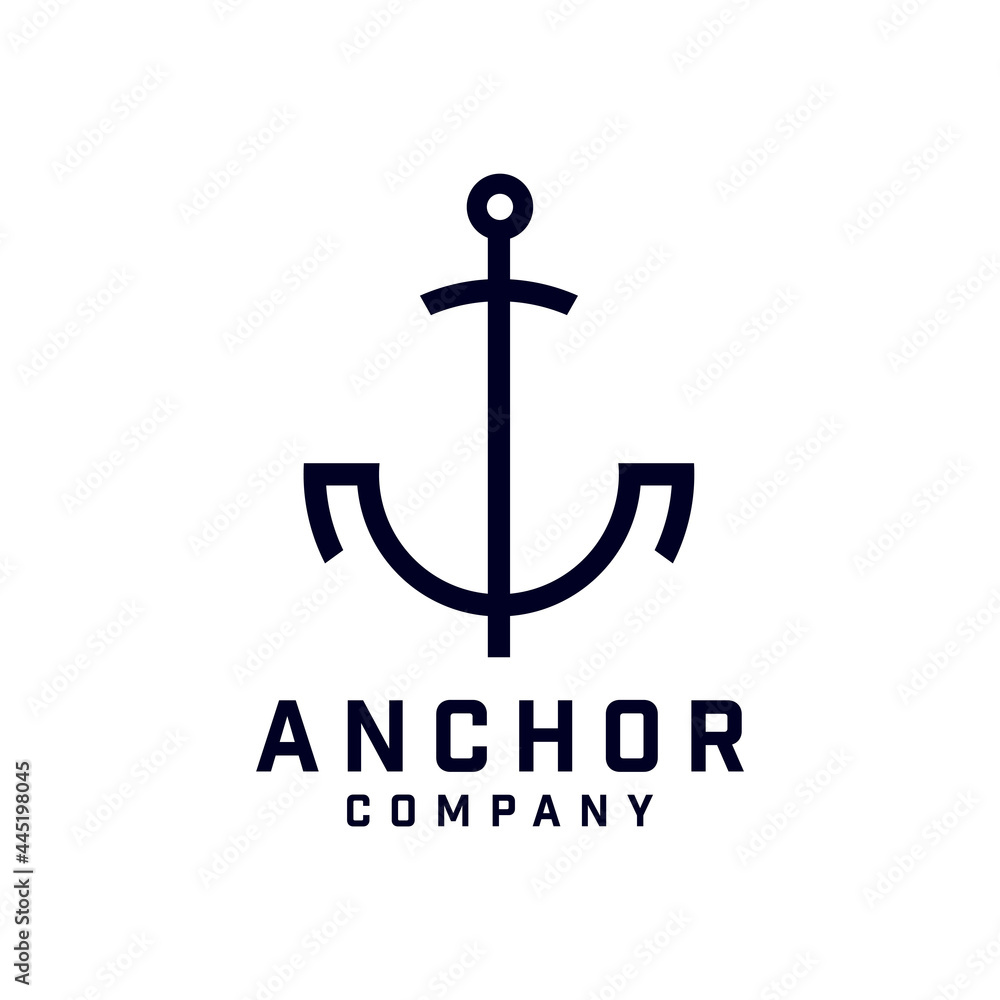 Anchor Logo Design, Marine Retro Emblems Anchor Logo Design, Marine Retro Emblems