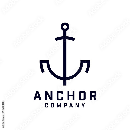 Anchor Logo Design, Marine Retro Emblems