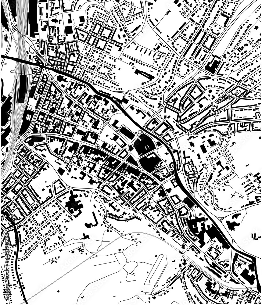 map of the city of Hagen, Germany map of the city of Hagen, Germany
