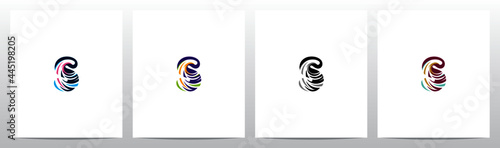 Twist And Swirl Letter Logo Design S