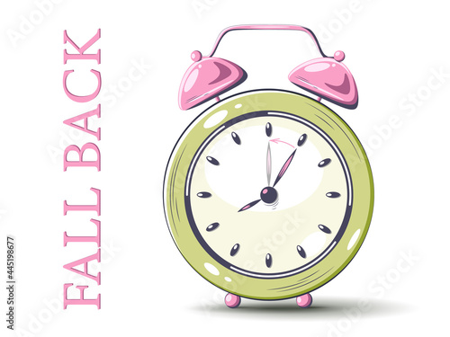 Daylight Saving Time begins concept. Time management. Planning. Clock, hourglass, alarm clock, calendar and stopwatch.