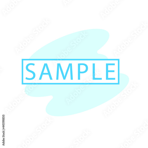 Illustration Vector Graphic of Sample label icon