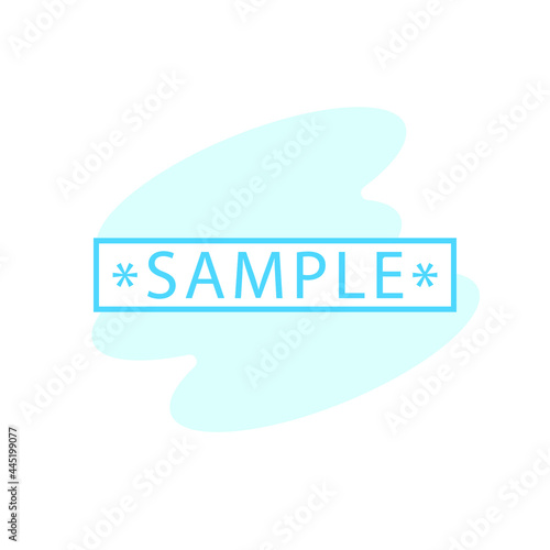 Illustration Vector Graphic of Sample label icon